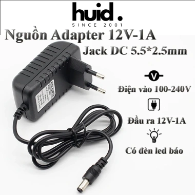 Nguồn Adapter 12V-1A ổn định 1A, giá chỉ 53.000 VND, giảm mạnh, phù hợp cho điện thoại, router, camera