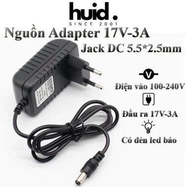 Nguồn Adapter 17V đa công suất 1A‑3A, ổn định, giá chỉ 87k giảm giá