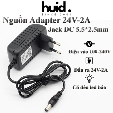 Nguồn Adapter 24V 1A/2A - Đầu ra ổn định, giá ưu đãi 80.000 VND, giảm 16%