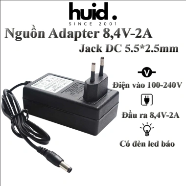 Nguồn Adapter Tự Ngắt 8.4V 2A - Điện Áp Ổn Định, Bảo Vệ Quá Tải, Giá Ưu Đãi 107.000₫