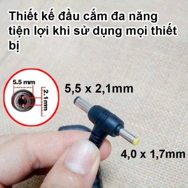 Nguồn đa năng 12V 2A chuẩn đa đầu cắm - Giá chỉ 50.000đ, tiết kiệm & ổn định cho mọi thiết bị 3 Nguồn đa năng 12V 2A chuẩn đa đầu cắm - Giá chỉ 50.000đ, tiết kiệm & ổn định cho mọi thiết bị 3