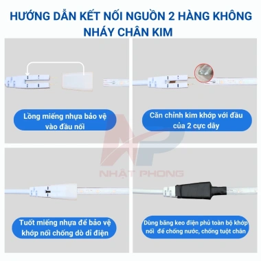 Nguồn đèn LED nháy đuổi 2.835 220V 7 chế độ, có kẹp hãm, không cần H - Giá ưu đãi 18.000₫