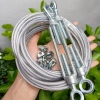 Nguyên bộ dây phơi quần áo 3mm 4mm bọc nhựa kèm tăng đơ và ốc siết Giá chỉ 39.000₫ 9