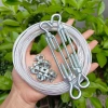 Nguyên bộ dây phơi quần áo 3mm 4mm bọc nhựa kèm tăng đơ và ốc siết Giá chỉ 39.000₫ 10