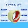 Nguyên Cây Băng Keo Giấy 9 Yard 1.2-4.8cm Viết Được, Cố Định Giấy Vẽ, Chặn Màu Giá 55k 3