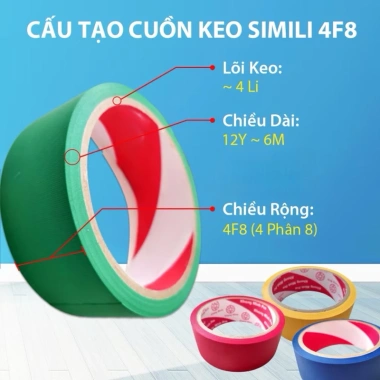 Nguyên cây băng keo simili 3F6-4F8 dùng đóng gáy sách, đóng cuốn - Giá chỉ 95.000đ
