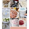 Nguyên cuộn ruy băng trắng in chữ, bản rộng 2cm - Gói hoa, gói quà 12.000 VND 7