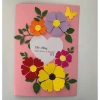 Nguyên liệu làm thiệp 8/3 Handmade A5 nền hồng trái tim hoa – Chỉ 25.000₫