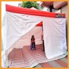 Nhà Bạt Gấp Gọn 3x3m Màu Đỏ Quây 4 Mặt, Cửa Kéo Khoá Ra Vào Thiết Kế Đặc Biệt 5