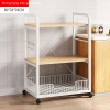 Nhà bếp đa năng tầng rau di động, kèm rack lò vi sóng - Giá ưu đãi 645.139₫ 10