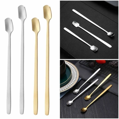 Nhà bếp Thanh Trà tay cầm dài thép không gỉ, thìa khuấy cà phê, muỗng sữa - giá 7.700đ 4 Nhà bếp Thanh Trà tay cầm dài thép không gỉ, thìa khuấy cà phê, muỗng sữa - giá 7.700đ 4