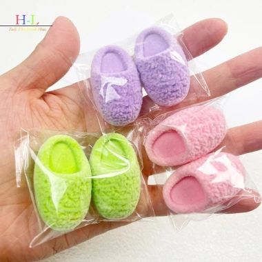Nhà Búp Bê 1/12 HL Mô Phỏng Dép Sang Trọng, Giày Trang Trí, Phụ Kiện Thu Nhỏ - 44.990 VND