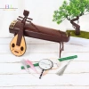 Nhà Búp Bê Thu Nhỏ Màn Hình Gấp Sáo Lute Guzheng Quạt Cảnh Đời Trang Trí - Chỉ 37.180₫ 3