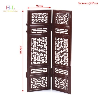 Nhà Búp Bê Thu Nhỏ Màn Hình Gấp Sáo Lute Guzheng Quạt Cảnh Đời Trang Trí - Chỉ 37.180₫