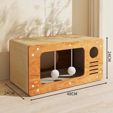 Nhà Cào Móng 3in1 Cho Mèo - Bàn Cào Móng, Ổ Ngủ, Giường Thư Giãn Giá 59.900đ 3