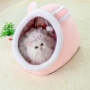 Nhà cho mèo và chó - Giường Mèo Êm Ái có vòng tai, cục bông tròn, đồ chơi - Giá 118.800 VND 6