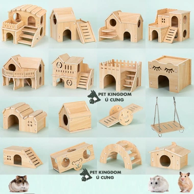 Nhà ngủ gỗ hamster nhiều hình đa dạng, chỉ 30.000 VND - Tiết kiệm cho thú cưng