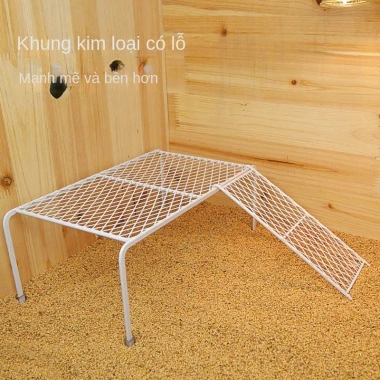 Nhà Sàn Cầu Thang Đa Năng Cho Gà Rutin, Chim Cút, Chuột Hamster và Kệ Thức Ăn - 20.556 VND 2