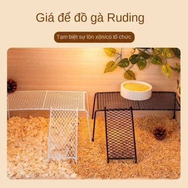 Nhà Sàn Cầu Thang Đa Năng Cho Gà Rutin, Chim Cút, Chuột Hamster và Kệ Thức Ăn - 20.556 VND 4