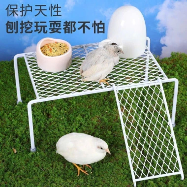 Nhà sàn nuôi gà Rutin đa năng, kệ thức ăn & kệ máng ăn cho gà, chim cút, chuột hamster - Giá ưu đãi 20.145 VND