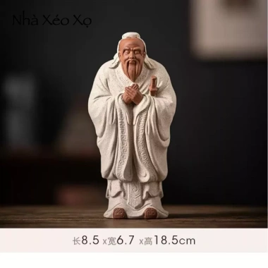 Nhà Xéo Xọ - Tượng Khổng Tử Phong Thủy Bột Đá Bàn Trà, Bàn Làm Việc - 188.800₫ 4