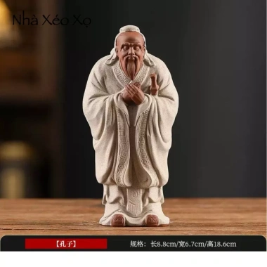 Nhà Xéo Xọ - Tượng Khổng Tử Phong Thủy Bột Đá Bàn Trà, Bàn Làm Việc - 188.800₫ 6