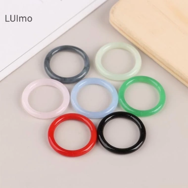 Nhẫn ăn chay giả ngọc mỏng không phai màu Luimo cho phụ nữ - quà tặng thời trang