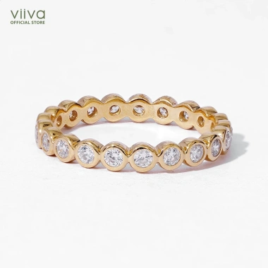 Nhẫn Bạc 925 Mạ Vàng 14K Đính Đá CZ Bảo Hành Eternity R5.228.403 Giá 469k 3