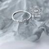 Nhẫn bạc 925 S925 nữ mặt trăng đá moonstone rãnh trượt - Giá 524.000đ, phong cách tinh tế 4