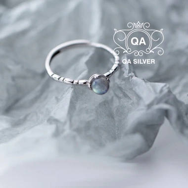 Nhẫn bạc 925 S925 nữ mặt trăng đá moonstone rãnh trượt - Giá 524.000đ, phong cách tinh tế 4 Nhẫn bạc 925 S925 nữ mặt trăng đá moonstone rãnh trượt - Giá 524.000đ, phong cách tinh tế 4