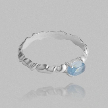 Nhẫn Bạc 925 Twist Gem Ring Of The Sun - xoắn sang trọng, giá ưu đãi 764.500₫