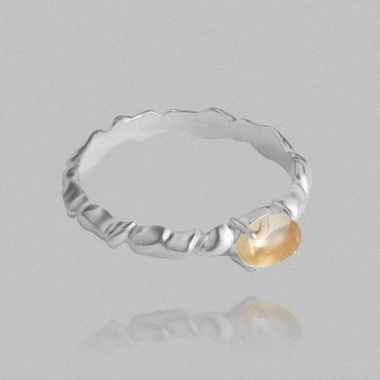 Nhẫn Bạc 925 Twist Gem Ring Of The Sun - xoắn sang trọng, giá ưu đãi 764.500₫