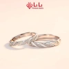 Nhẫn bạc cặp đôi LiLi S925 cao cấp trơn cách điệu Erastus Giá ưu đãi 3,207,000₫
