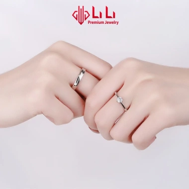 Nhẫn bạc cặp đôi LiLi S999 đính đá CZ cao cấp Giá 2.891.000đ ưu đãi 5 Nhẫn bạc cặp đôi LiLi S999 đính đá CZ cao cấp Giá 2.891.000đ ưu đãi 5