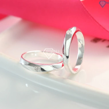 Nhẫn bạc cặp đôi nam nữ khắc tên ND96 - Trang Sức TNJ, giảm giá 509.000₫ 2