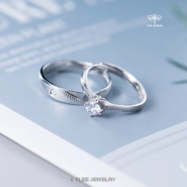 Nhẫn bạc đôi TLEE Endless Love tự điều chỉnh size Nhẫn nam nữ 800k giảm từ 960k 4 Nhẫn bạc đôi TLEE Endless Love tự điều chỉnh size Nhẫn nam nữ 800k giảm từ 960k 4