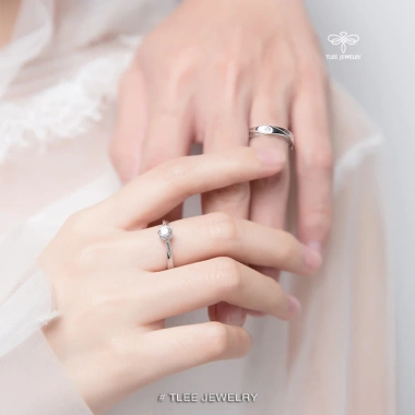 Nhẫn bạc đôi TLEE Endless Love tự điều chỉnh size Nhẫn nam nữ 800k giảm từ 960k
