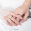 Nhẫn bạc đôi TLEE Endless Love tự điều chỉnh size Nhẫn nam nữ 800k giảm từ 960k 7