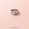 Nhẫn bạc đôi TLEE mẫu tim ghép nửa - Giá ưu đãi 640.000₫, chất lượng JEWELRY ND212 3