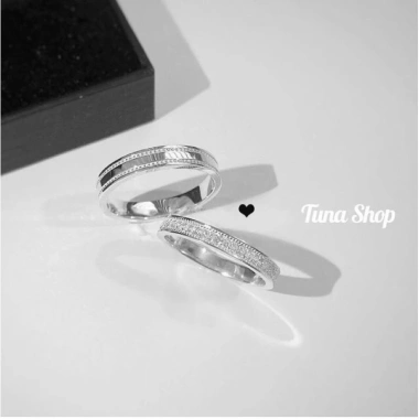 Nhẫn bạc đôi TUNASILVER – Đặt làm theo yêu cầu, ảnh video thật, giá 590k