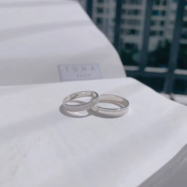 Nhẫn bạc đôi TUNASILVER – Đặt làm theo yêu cầu, ảnh video thật, giá 590k