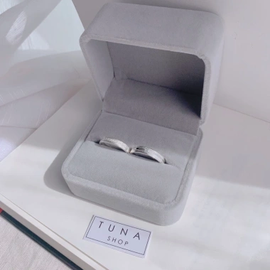 Nhẫn bạc đôi TUNASILVER – Đặt làm theo yêu cầu, ảnh video thật, giá 590k