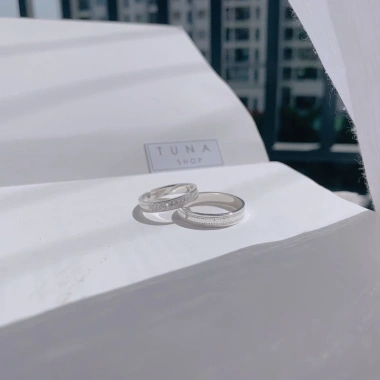 Nhẫn bạc đôi TUNASILVER – Đặt làm theo yêu cầu, ảnh video thật, giá 590k