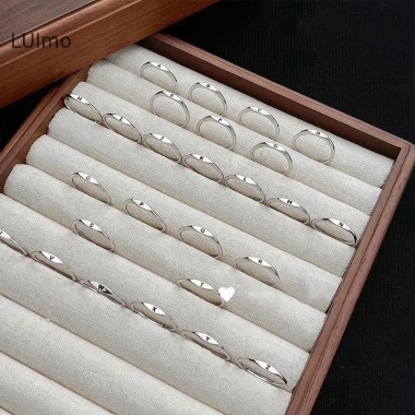 Nhẫn bạc Hàn Quốc chữ A-Z - Quà tặng lãng mạn, nhẫn cặp đôi chỉ 23.210₫