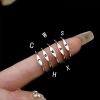 Nhẫn bạc Hàn Quốc chữ A-Z - Quà tặng lãng mạn, nhẫn cặp đôi chỉ 23.210₫ 4