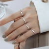 Nhẫn bạc Hàn Quốc chữ A-Z - Quà tặng lãng mạn, nhẫn cặp đôi chỉ 23.210₫ 5