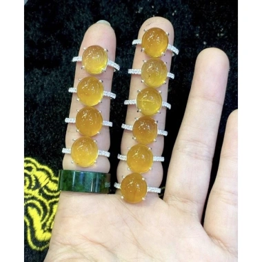 Nhẫn bạc nguyên chất mặt đá phong thủy oval - Giá chỉ 550.000đ, giảm 121.000đ