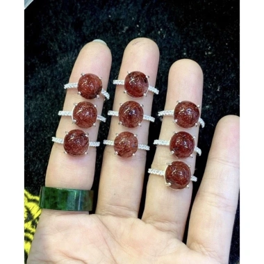 Nhẫn bạc nguyên chất mặt đá phong thủy oval - Giá chỉ 550.000đ, giảm 121.000đ