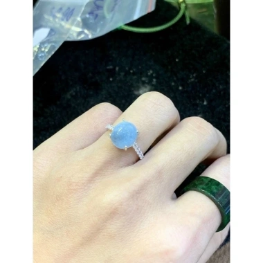 Nhẫn bạc nguyên chất mặt đá phong thủy oval - Giá chỉ 550.000đ, giảm 121.000đ 10 Nhẫn bạc nguyên chất mặt đá phong thủy oval - Giá chỉ 550.000đ, giảm 121.000đ 10