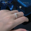 Nhẫn Bạc nữ gắn kim cương Moissanite Xi Bạch Kim kiểm định GRA Seafoam NLJE7 giảm giá 19% 4